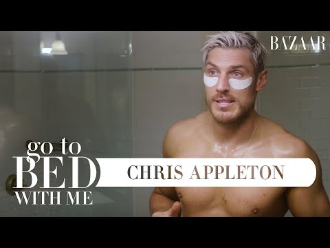 Chris Appleton's Nighttime Skincare Routine | Go To Bed With Me | Harper's BAZAAR