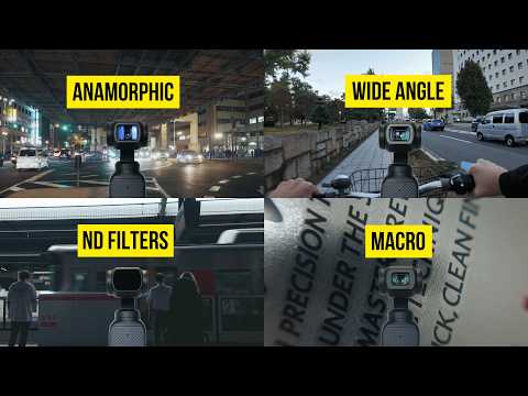 DJI Osmo Pocket 3 Anamorphic, Wide, Macro Lens Kit – Stack NDs!