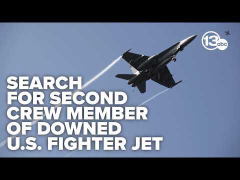 US pilot rescued after fighter jet downed in Iran, search continues for second pilot