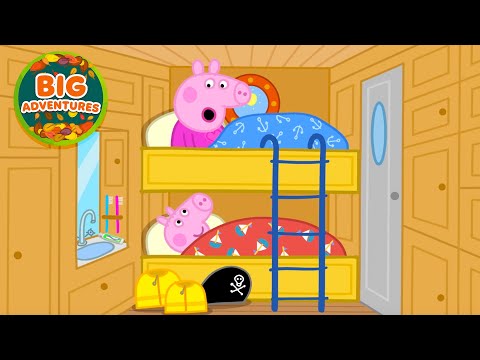 Peppa Pig Has a BIG Sailing Boat Adventure ⛵ | Peppa & George: Boat Sleepover | Cartoon for Kids