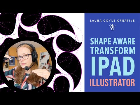 Shape Aware Transform, Pen tool and Pencil tool, in Illustrator on the iPad