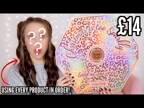 Full Face Of *CHEAP* ADVENT CALENDAR Makeup + UNBOXING! *Sunkissed*