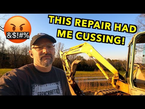 Overheating Excavator: Cooling System Repair. Yanmar VIO-50.