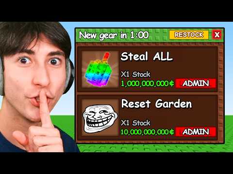 Trolling My Friend in Grow A Garden