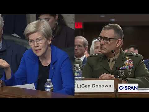 Sen. Warren Asks Generals About Illegal Orders