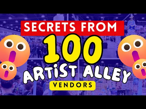 100 Artist Alley Vendors Told Me Their Secrets 😱 Here’s What I Learned #artistalley #artbusiness