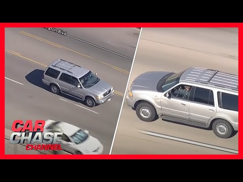 Police chases SUV driver in high-speed pursuit through Los Angeles area | Car Chase Channel