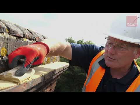 Repairing your brick chimney: Part 2. Flaunching and mortar fillets