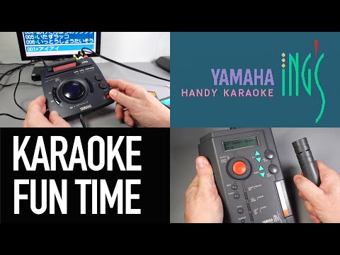 It's retro-tech Karaoke fun time with Yamaha's 1990's ING's system