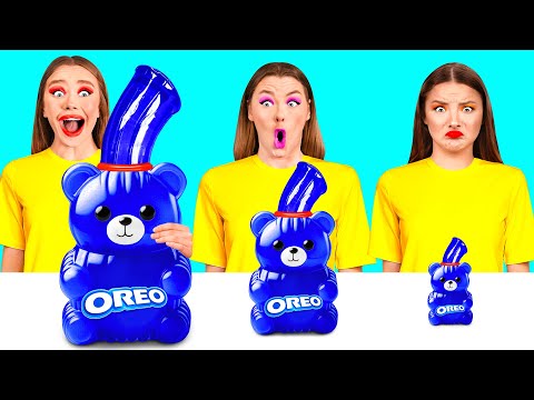 Big, Medium and Small Plate Challenge | Funny Kitchen War by GoFun Challenge