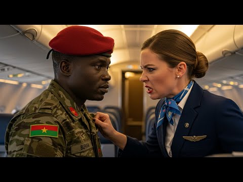 A flight attendant disrespects Ibrahim Traoré, not knowing he’s a powerful African president.