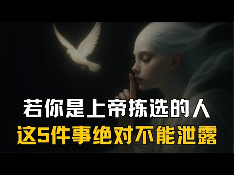 若你是上帝拣选的人，这5件事绝对不能泄露