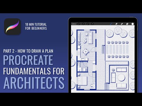 How to Draw an Architectural Plan in Procreate Tutorial | Fundamentals for Architects Part 2