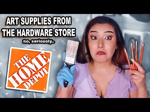 Art Supplies You Should Get At Home Depot (yes seriously, a hardware store art haul)
