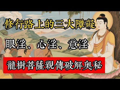 修行路上的三大障礙：眼淫、心淫、意淫，龍樹菩薩親傳破解奧秘！#佛教 #佛家 #佛法 #佛學知識 #佛學智慧 #修心修行 #佛教文化 #禪悟人生 #傳統文化