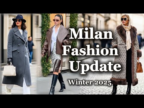 Milan Fashion Update 2025: Elegant Winter Looks Dominating the Streets of Milan