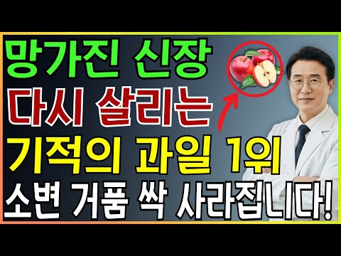 신장 건강을 되찾는 기적의 과일 TOP3! 소변 거품이 완전히 사라지고 신장이 활력을 되찾습니다!