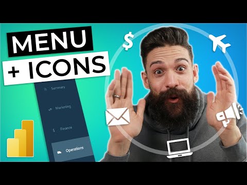 The ULTIMATE Page Navigation (Part 1) CLEAN MENU + ICONS | Power BI DESIGN