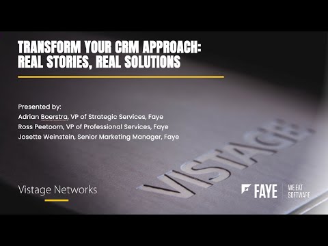 Webinar: Transform your CRM approach: Real Stories, Real Solutions