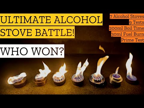 WATCH This Before You Buy An Alcohol Stove - 11 Tests - 7 Alcohol Stoves WHICH IS THE BEST ONE?