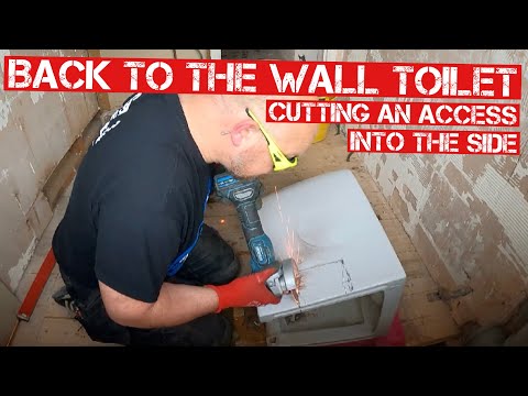 BATHROOM REFIT-CUTTING A SKIBIDI TOILET PAN..CAN IT BE DONE? Part 2- 1st fix done