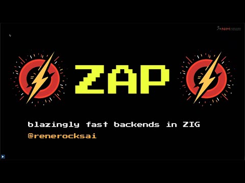 ⚡zap⚡ - Blazingly Fast Backends in Zig - Rene Schallner - Software You Can Love Vancouver 2023