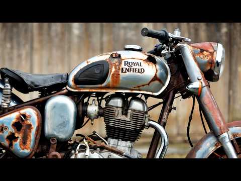 Restoration Rusty 40-Years-Old Motorcycle | Old Bullet Full Restoration | Royal Enfield Restored 🔴