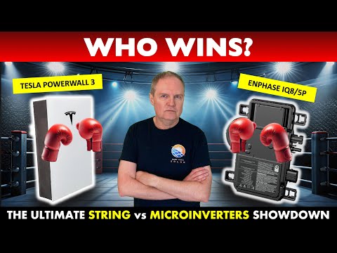 Tesla Powerwall 3 vs Enphase IQ8/5P: Ultimate String vs Microinverter Showdown!