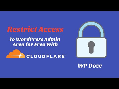 Restrict Access To WordPress Admin Area for Free With Cloudflare