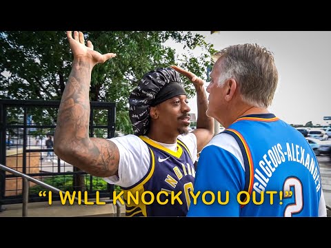 Pacers Fan Vs Angry Thunder Fans!