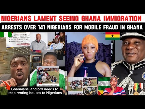 Nigerians lament Massively seeing Ghana police arrest over 141 Nigerian for Mobile fraud in Ghana 🇬🇭