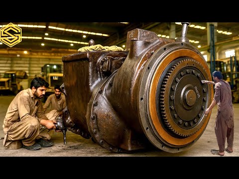 “Caterpillar Transmission Full Rebuild After Gear Failure | Complete Gearbox Repair Step by Step”
