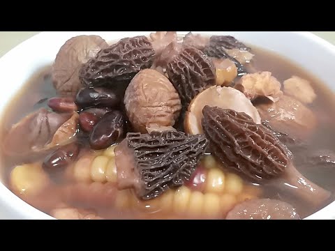 [羊肚菌黑豆素湯]: 秋冬湯水🍁滋潤而不燥/益腎補腦/ 增強記憶力/降膽固醇血脂/抗動脈硬化/ 清肝明目/改善失眠 提高身體免疫力🌱 ●本頻道已停更●