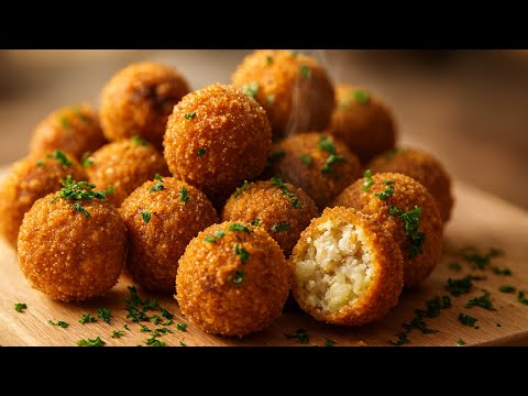 The Most Insane Cheesy Chicken Balls From Only 1 Chicken Breast & 2 Potatoes! 🔥🍗🥔