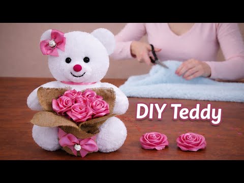 😍Muhteşem Oldu/💕Bu Peluş Ayıcığı Kalıp Kullanmadan Kendiniz Yapabilirsiniz