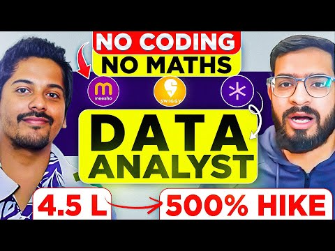 4.5LPA to 500% Hike as Data Analyst |From Non-Tech to Tech Job Journey Without Coding