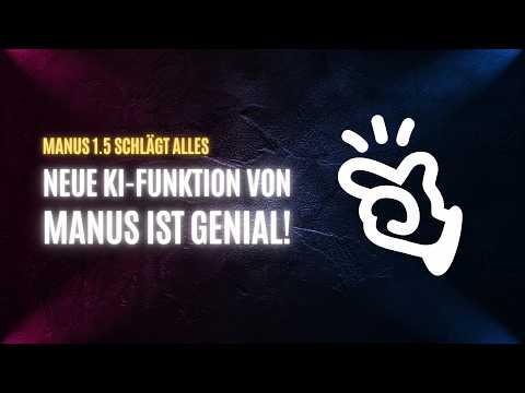 Ist das der beste KI-Agent? Manus 1.5 erstellt komplette Websites, passende Präsentationen uvm.