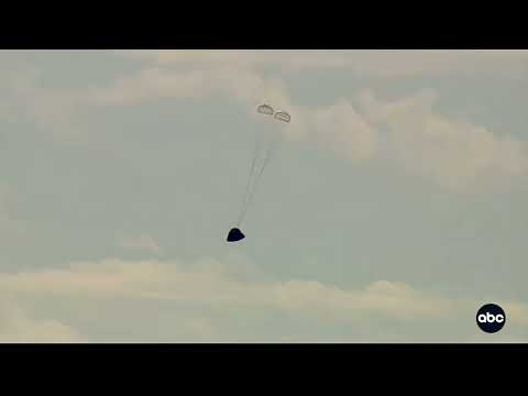 SPLASHDOWN: See the moment ARTEMIS II crew successfully splashes down off coast of San Diego