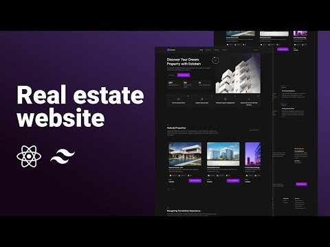 Build a real estate website with React.js and Tailwind CSS 
