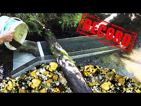 Золото и платина урала.  Шлюз на богатом месте!