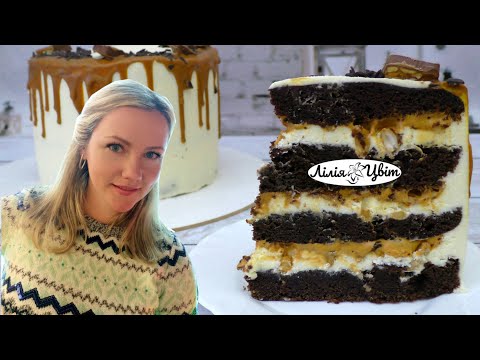 "SNICKERS" CAKE RECIPE 🥰 THE MOST DELICIOUS "SNICKERS" WITH CREAM CHEESE AND CARAMEL CREAM 🥰