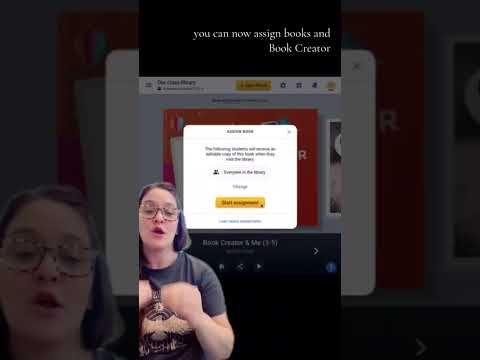 Book Creator update-now able to individually assign books to students