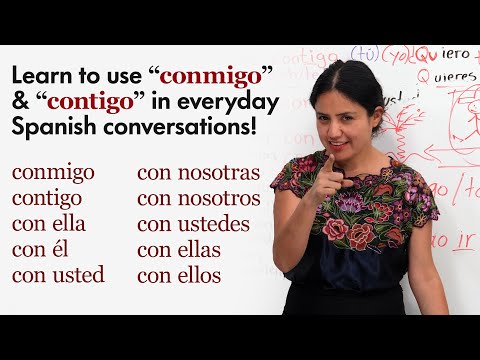 How to use "conmigo" and "contigo" in Spanish questions and answers! (Read the description below.)