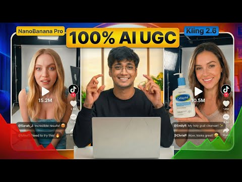 The NEW WAY To Make Realistic AI UGC With NanoBanana Pro + Kling 2.6 - That ACTUALLY Look So REAL