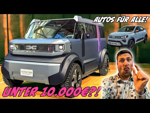 DACIA bricht die REGELN! Kleiner, leichter & GÜNSTIGER! Hipster unter 10.000€? Dacia Spring Upgrade