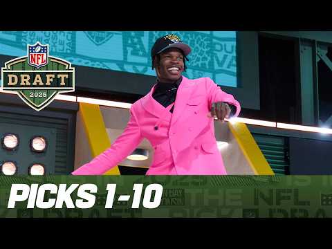 Picks 1-10: Jaguars TRADE UP For Travis Hunter | 2025 NFL Draft