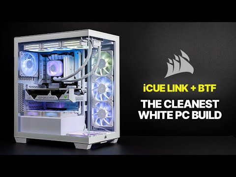 All White Gaming PC Build | Corsair 3500X iCUE Link | Asus TUF BTF