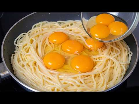 Better than meat! Simply pour eggs over spaghetti! Mom's secret recipe!