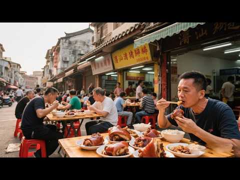 潮汕特色美食澄海猪脚饭，日卖肘子400斤，15元起步50元加半个肘子吃的过瘾【舟小九】