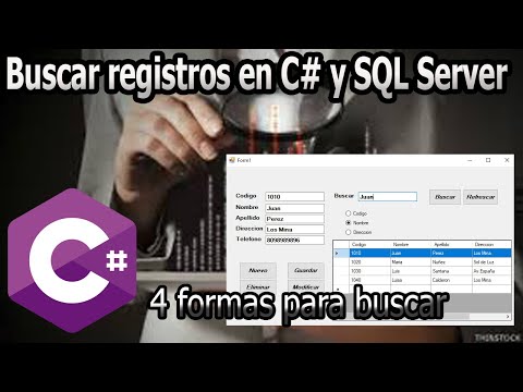Como buscar registros en C# y SQL Server | 4 formas de buscar registros